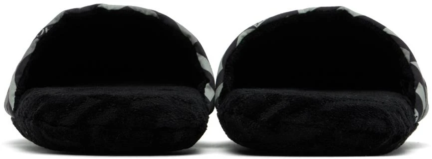 商品Versace|Black 'La Greca' Slippers,价格¥636,第2张图片详细描述