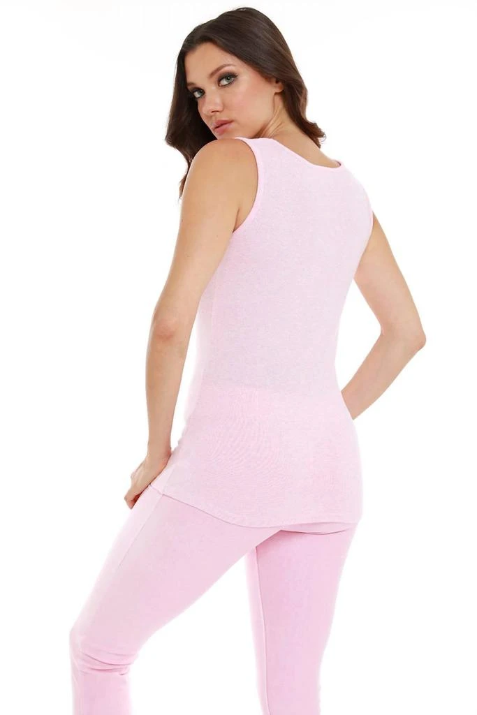 商品French Kyss|Jackie Kashmira Tank in Pink,价格¥286,第3张图片详细描述
