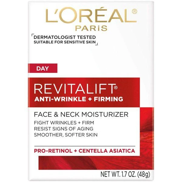 商品L'Oreal Paris|Revitalift Anti-wrinkle + Firming Face & Neck Moisturizer Cream,价格¥149,第1张图片