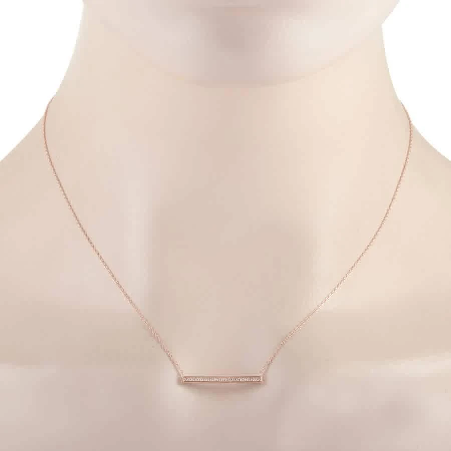 商品LB Exclusive|14K Rose Gold 0.10 ct Diamond Pendant Necklace,价格¥2191,第2张图片详细描述