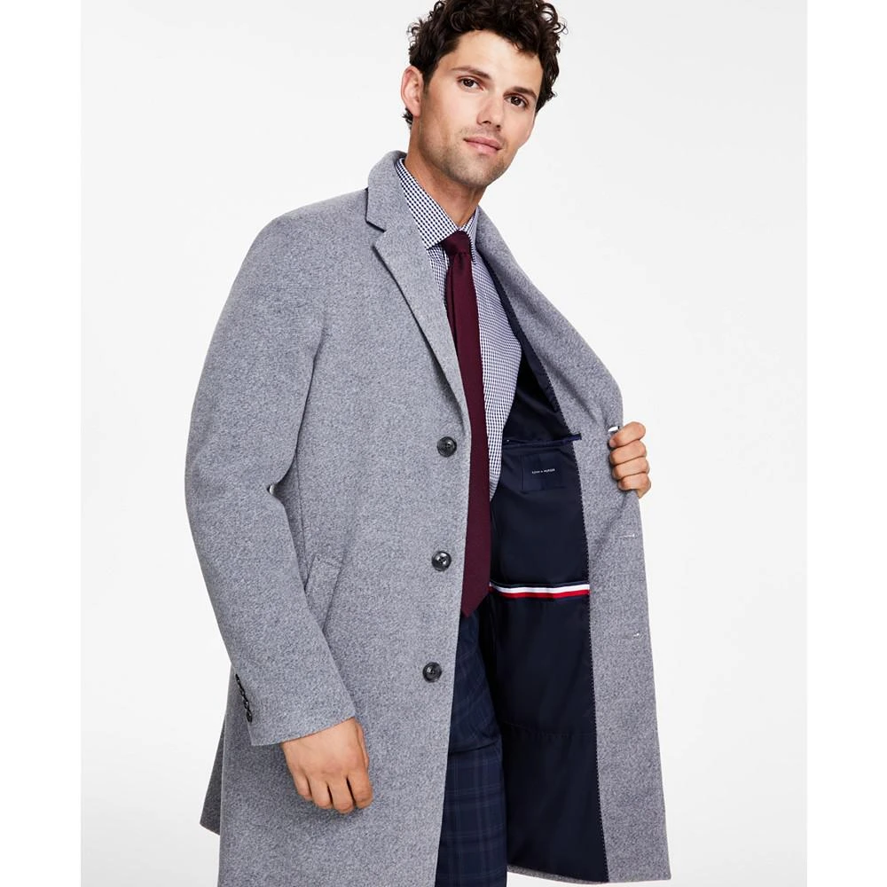 商品Tommy Hilfiger|Men's Modern-Fit Solid Overcoat,价格¥2967,第4张图片详细描述