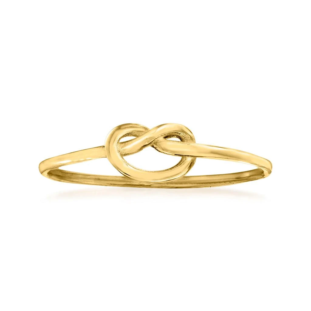 商品Ross-Simons|Ross-Simons Italian 14kt Yellow Gold Love Knot Ring,价格¥1178,第1张图片