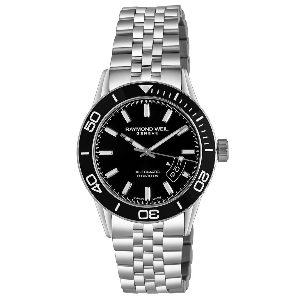 商品Raymond Weil|Raymond Weil Freelancer Stainless Steel Men's Automatic  Watch 2760-ST1-20001,价格¥7964,第1张图片