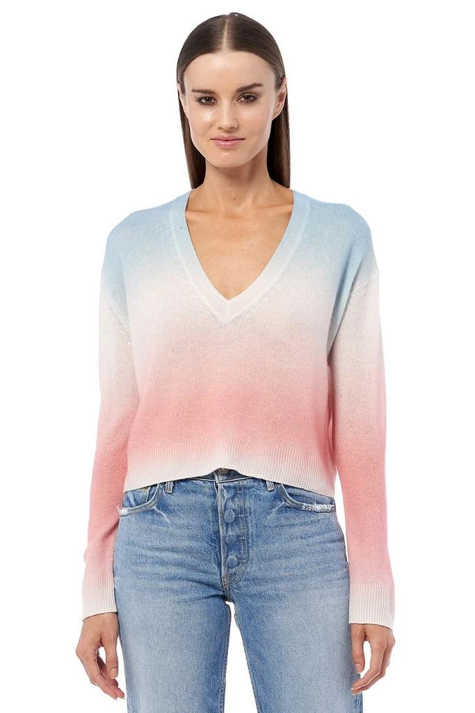商品360 Cashmere|360 Cashmere Kora Sweater - Alabaster / Seafoam / Nectar,价格¥1570,第1张图片