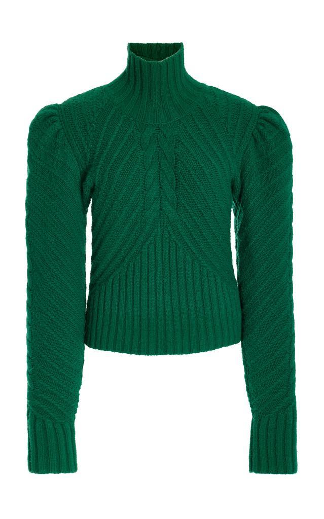 商品Zimmermann|Zimmermann - Women's Cashmere-Blend Mock-Neck Sweater - Green - Moda Operandi,价格¥6328,第1张图片
