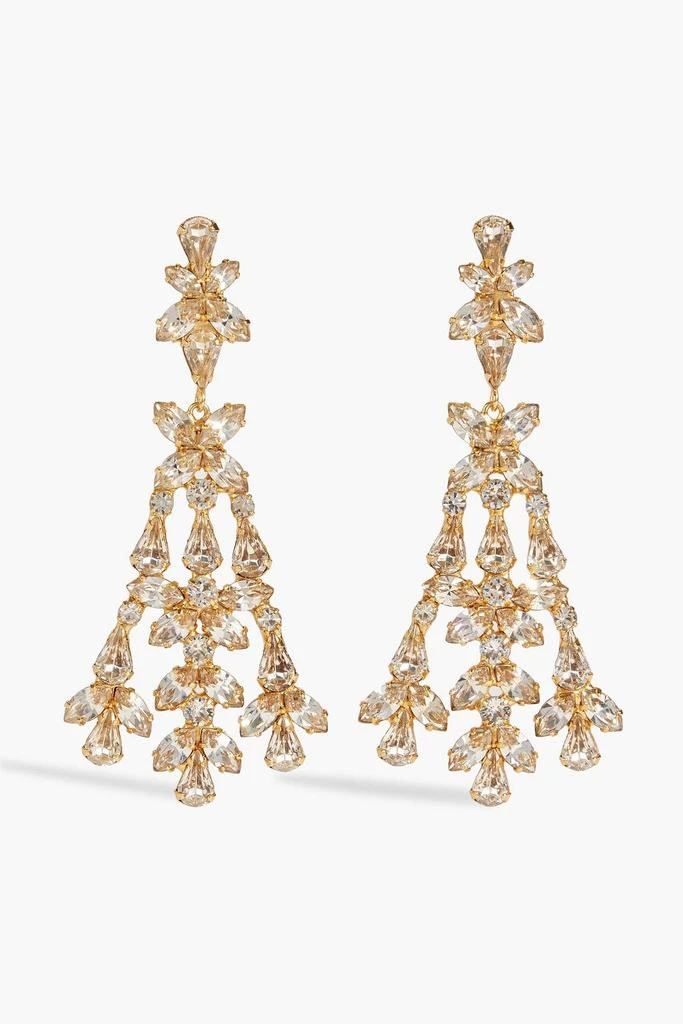 商品Jennifer Behr|Parthenia gold-tone crystal earrings,价格¥2235,第1张图片