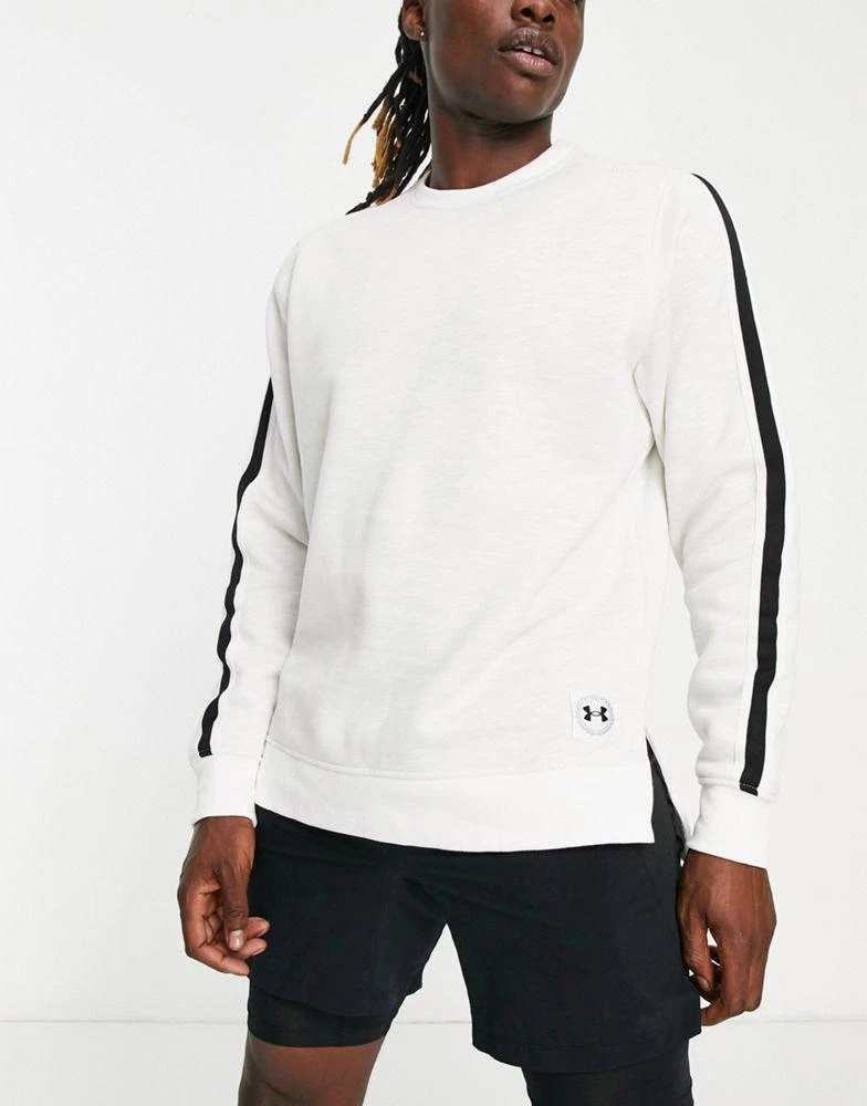商品Under Armour|Under Armour Training sweatshirt with back print in stone,价格¥385,第2张图片详细描述