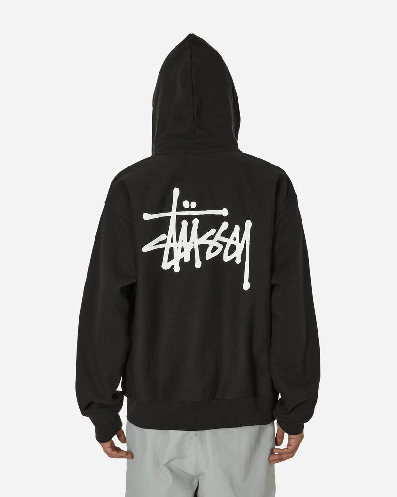 商品STUSSY|Basic Zip Hooded Sweatshirt Black,价格¥1148,第3张图片详细描述