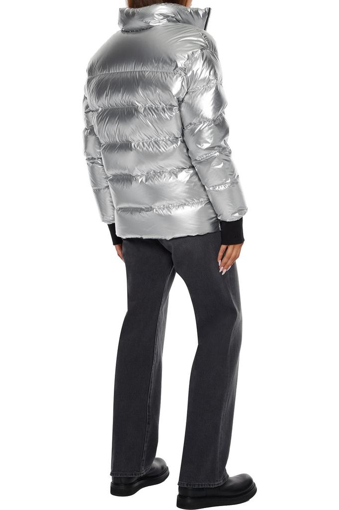 女式 Replin 绗缝金属感软壳面料夹克 商品第3张图片规格展示