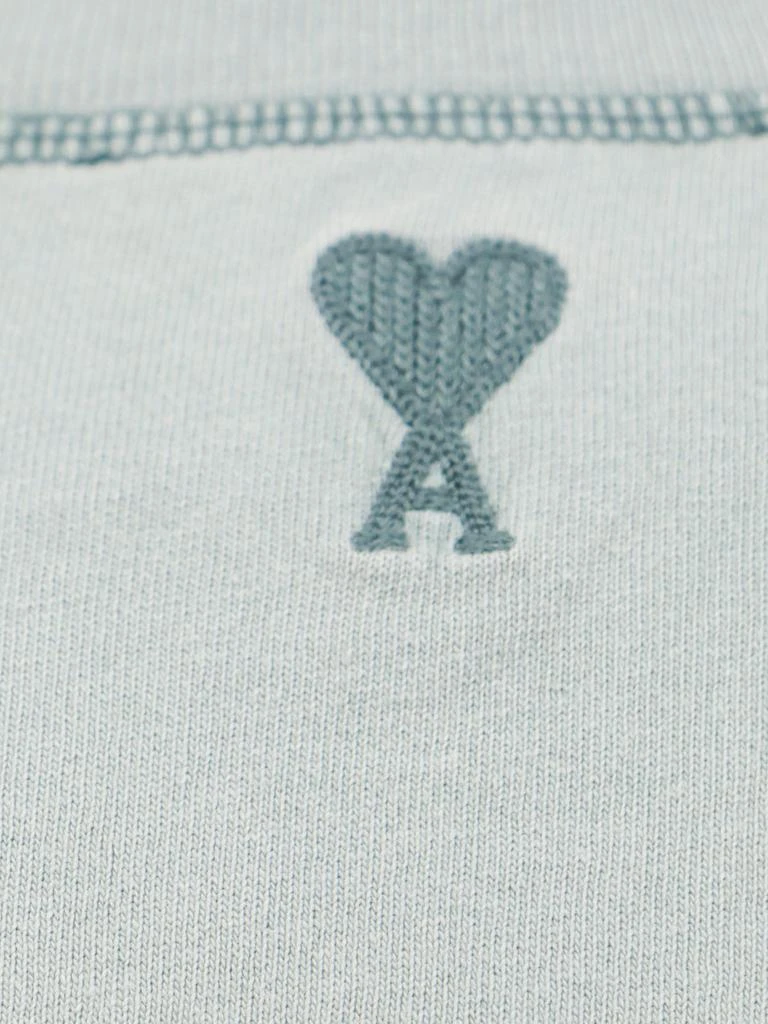 商品AMI|AMI Paris Logo Embroidered Crewneck T-Shirt,价格¥498,第3张图片详细描述