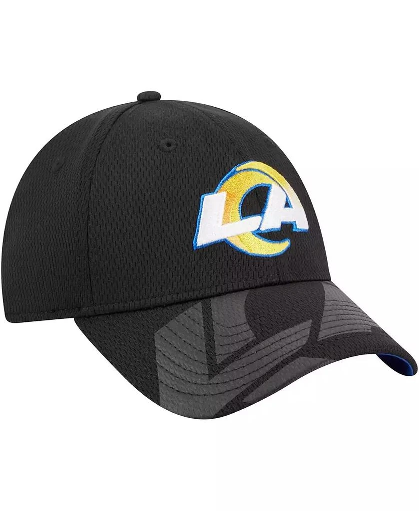 商品New Era|Men's Black Los Angeles Rams Top Visor 9FORTY Adjustable Hat,价格¥240,第3张图片详细描述