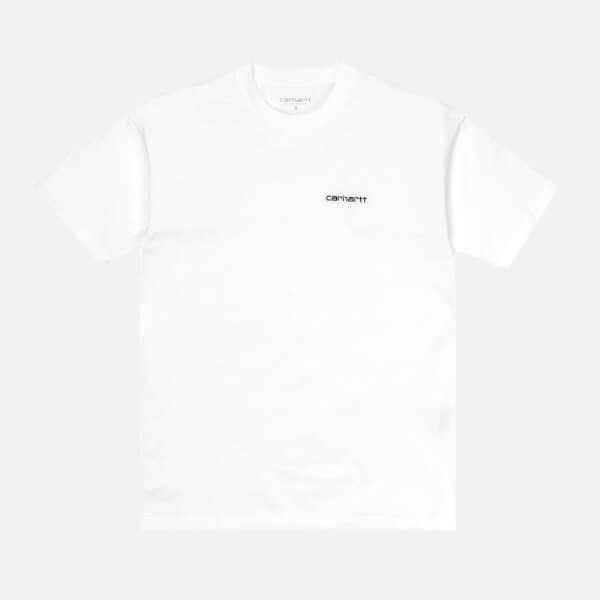 商品Carhartt|Carhartt WIP Women's Short Sleeve Script Embroidery T-Shirt - White/Black,价格¥185,第3张图片详细描述