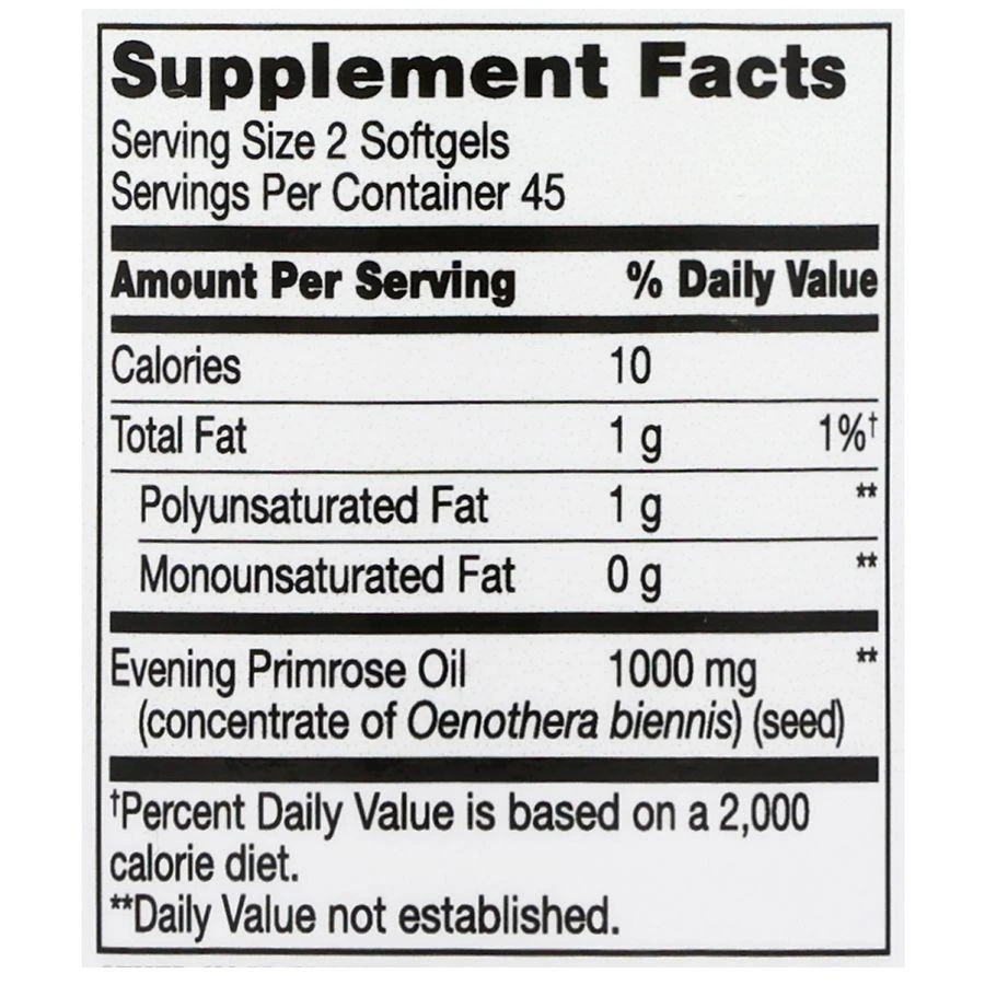 商品Walgreens|Evening Primrose Oil 1000 mg Softgels,价格¥74,第5张图片详细描述