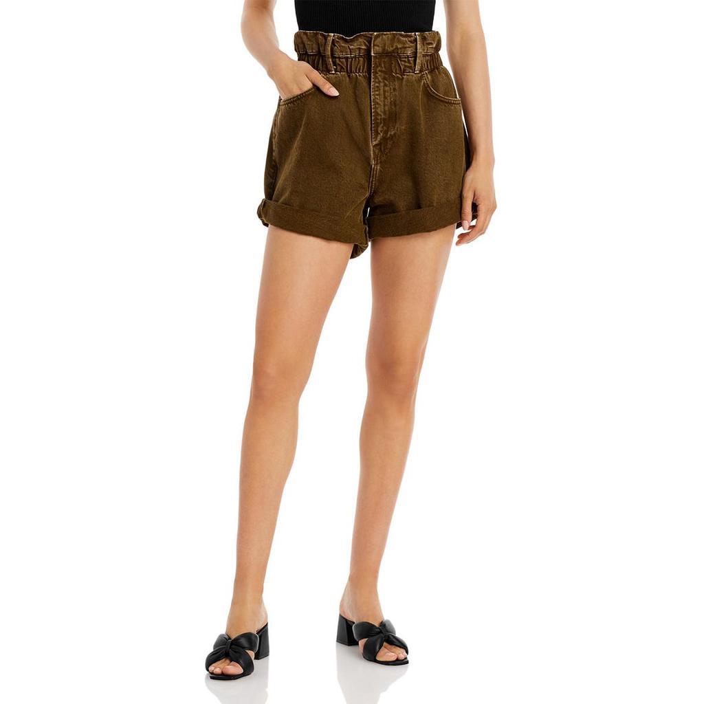商品FRAME|Frame Womens Elastic High Waist Casual Shorts,价格¥150-¥210,第1张图片