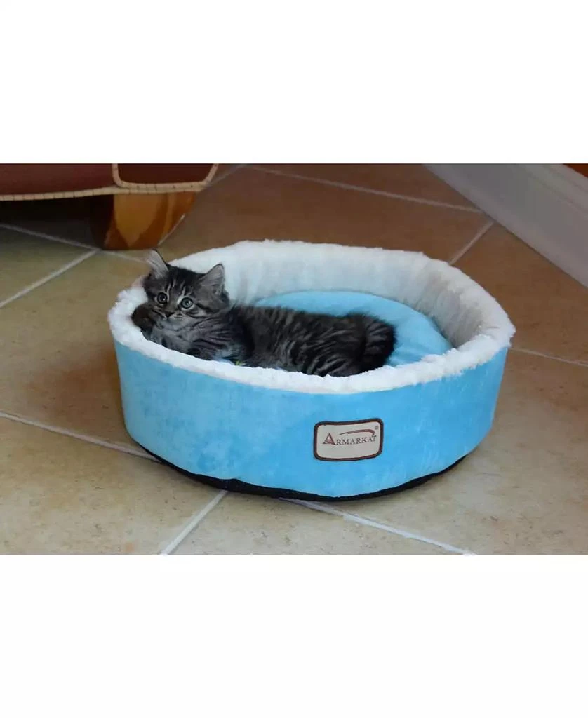 商品Macy's|15" Soft Plush Round Dount Cat Beds and Dog Cuddler,价格¥262,第5张图片详细描述