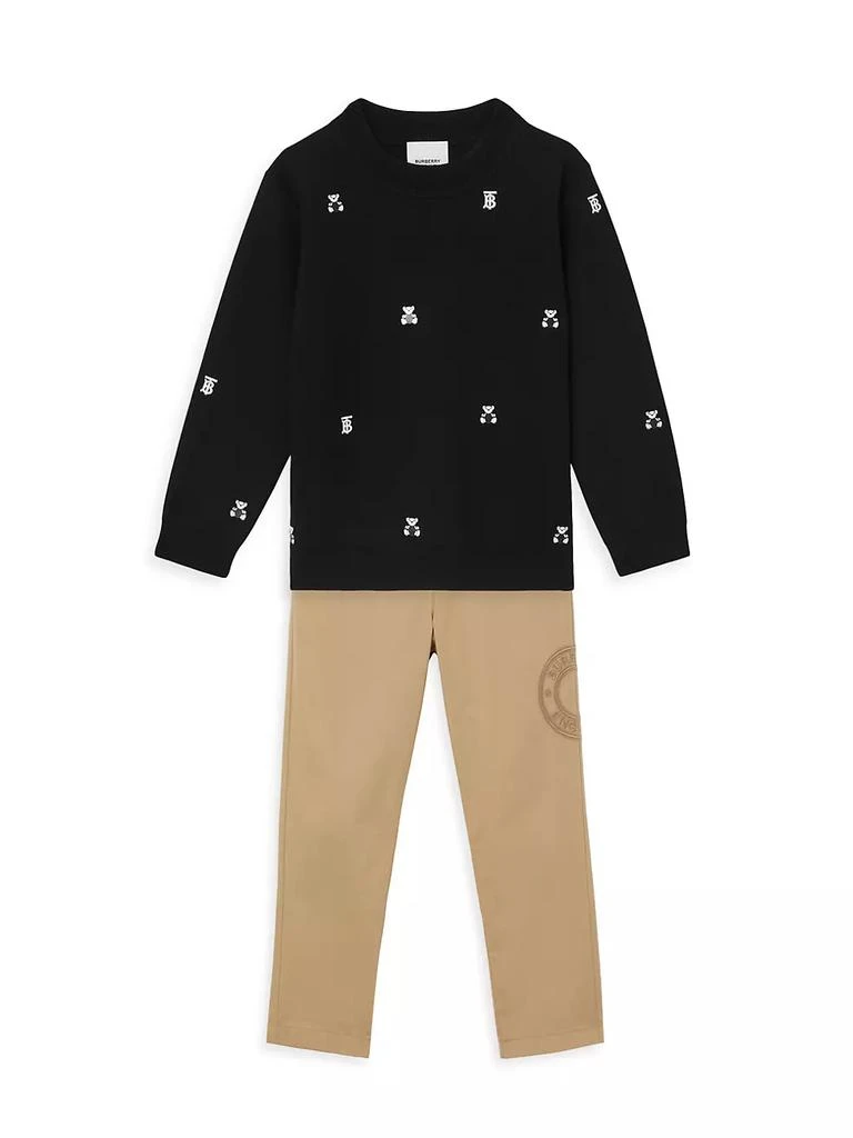 商品Burberry|Little Kid's & Kid's Nicky Bear Logo Sweatshirt,价格¥2003,第2张图片详细描述