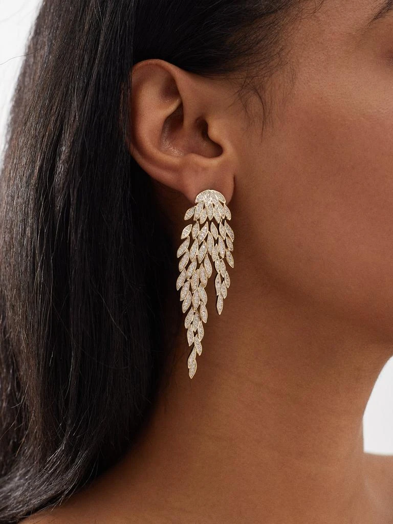 商品FALLON|Cubic zirconia & gold-plated earrings,价格¥3357,第2张图片详细描述