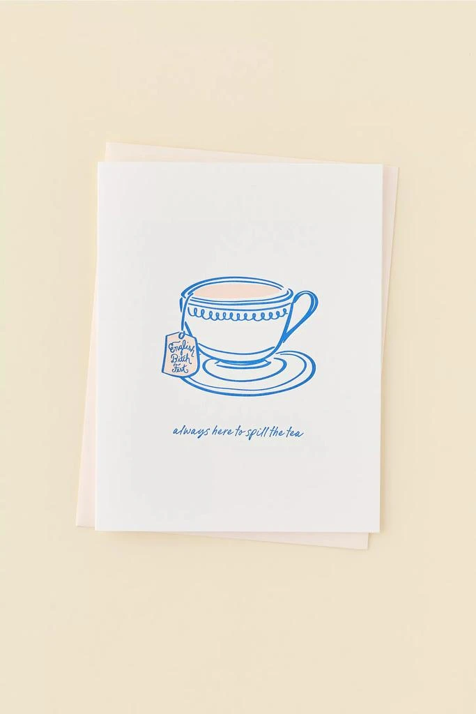 商品Dahlia Press|Dahlia Press Spill The Tea Greeting Card,价格¥30,第1张图片