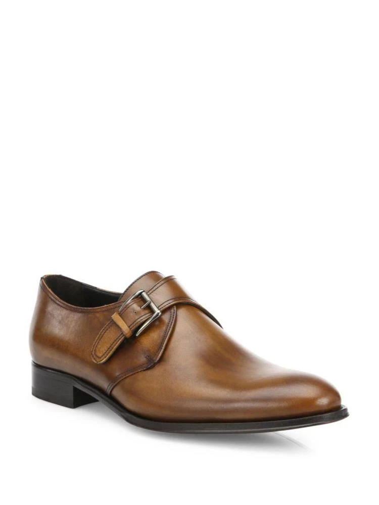 商品To Boot New York|Emmett Leather Monk Strap Shoes,价格¥2961,第1张图片