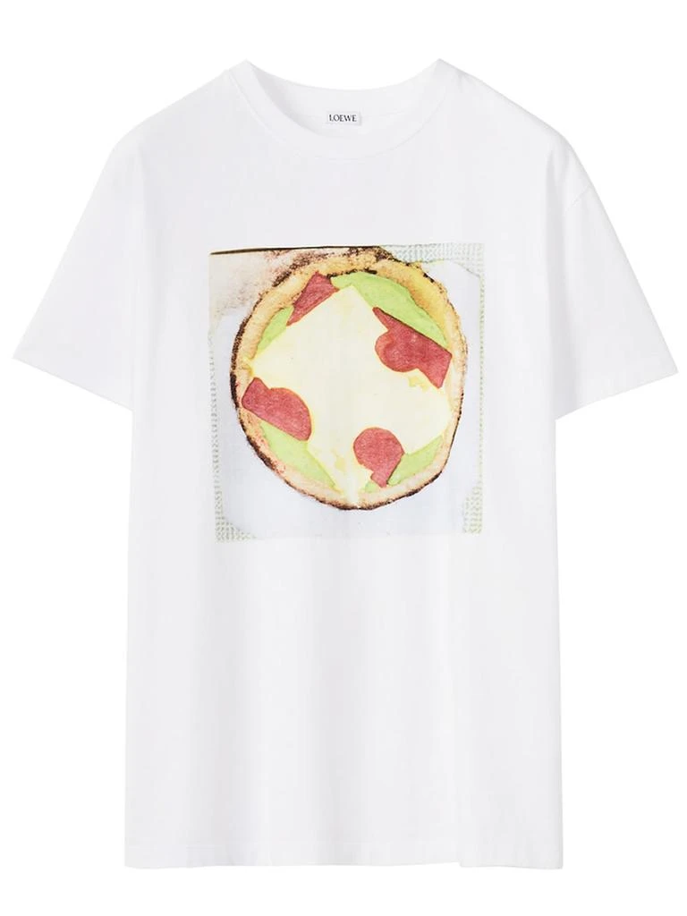 商品Loewe|Pizza Graphic T-shirt White,价格¥1950,第1张图片