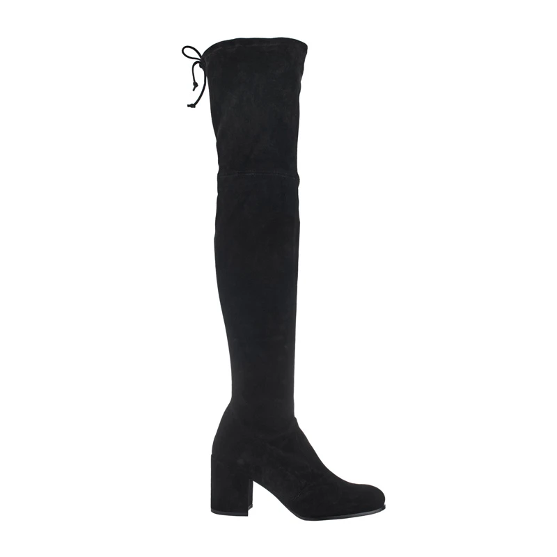 商品[国内直发] Stuart Weitzman|STUART WEITZMAN 黑色女士长筒靴 TIELAND-SUEDEBLACK,价格¥2749,第1张图片