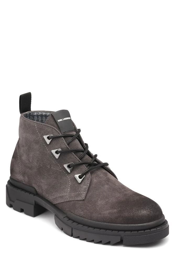 商品Karl Lagerfeld Paris|Suede Lug Chukka Boot,价格¥596,第1张图片