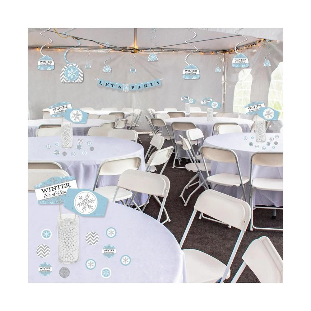 商品Big Dot of Happiness|Winter Wonderland - Snowflake Holiday Party and Winter Wedding Supplies Decoration Kit - Decor Galore Party Pack - 51 Pieces,价格¥246,第3张图片详细描述