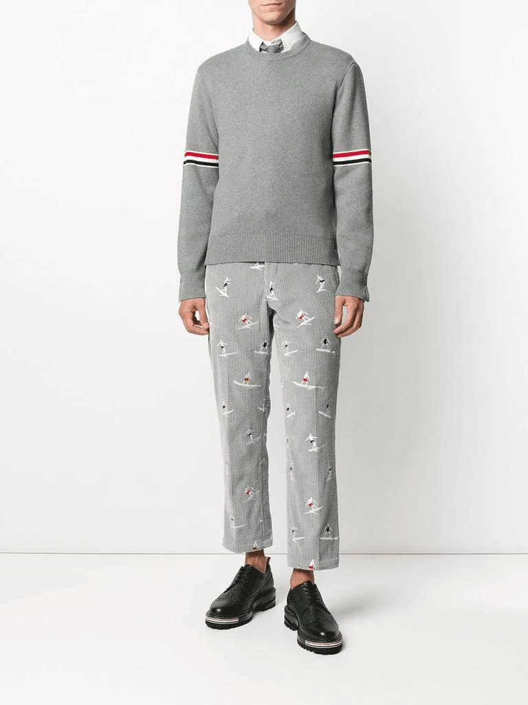 商品Thom Browne|THOM BROWNE Milano stitch crew neck jumper,价格¥7960,第2张图片详细描述