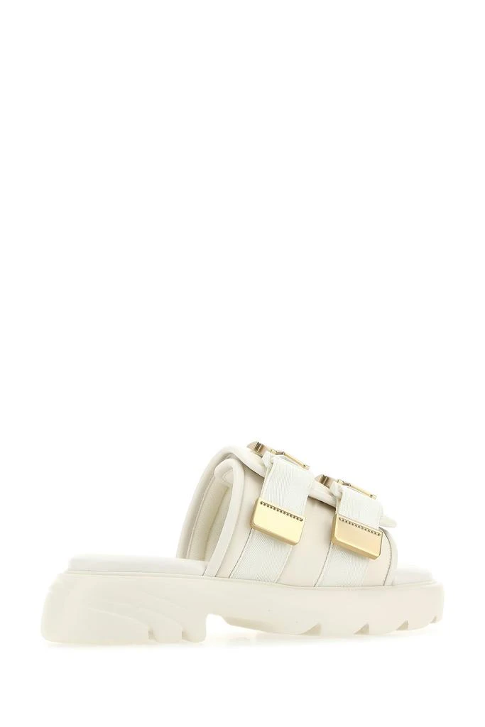 商品Bottega Veneta|White nylon Flash slippers,价格¥7407,第2张图片详细描述