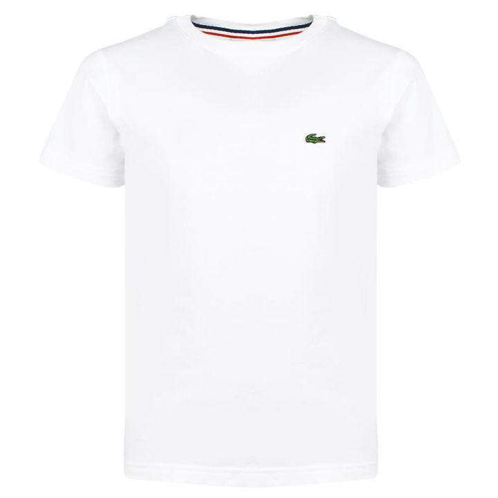 Boys White Short Sleeve T Shirt商品第1张图片规格展示