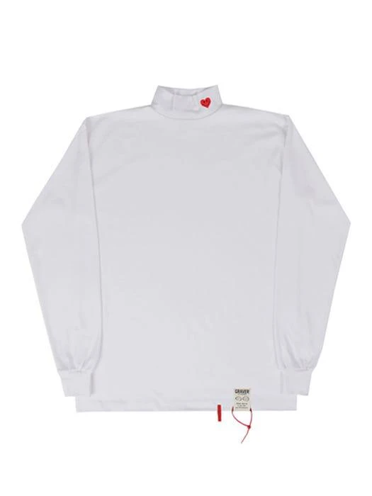 商品graver|[UNISEX] Small Heart Smile Turtleneck _ 2 Color,价格¥514,第4张图片详细描述