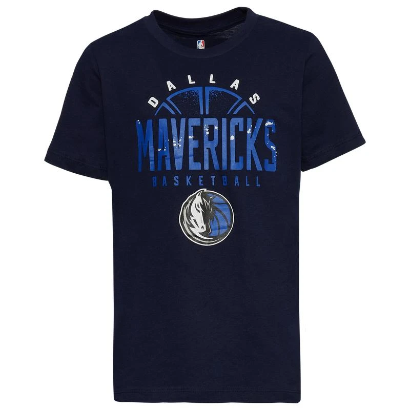 商品NBA|NBA Mavericks Street Ball T-Shirt - Boys' Grade School,价格¥180,第1张图片