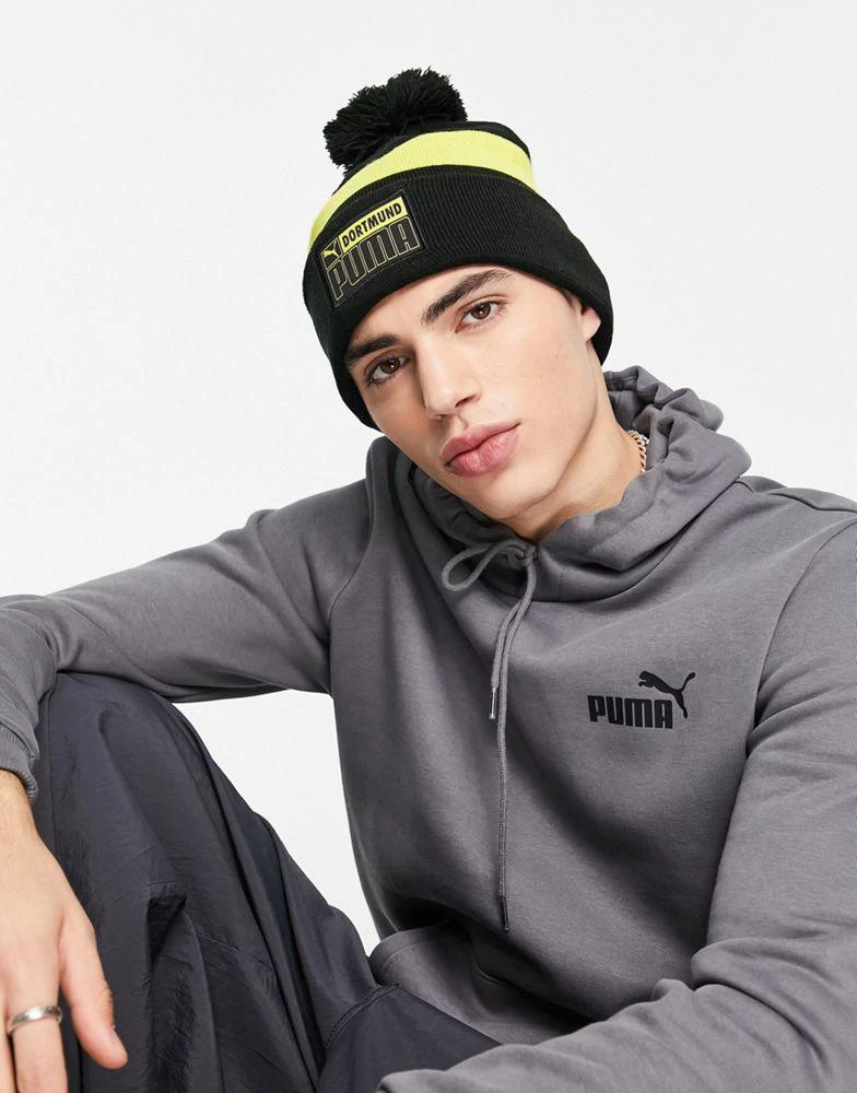 商品Puma|Puma Borussia Dortmund beanie in black and yellow,价格¥153,第4张图片详细描述