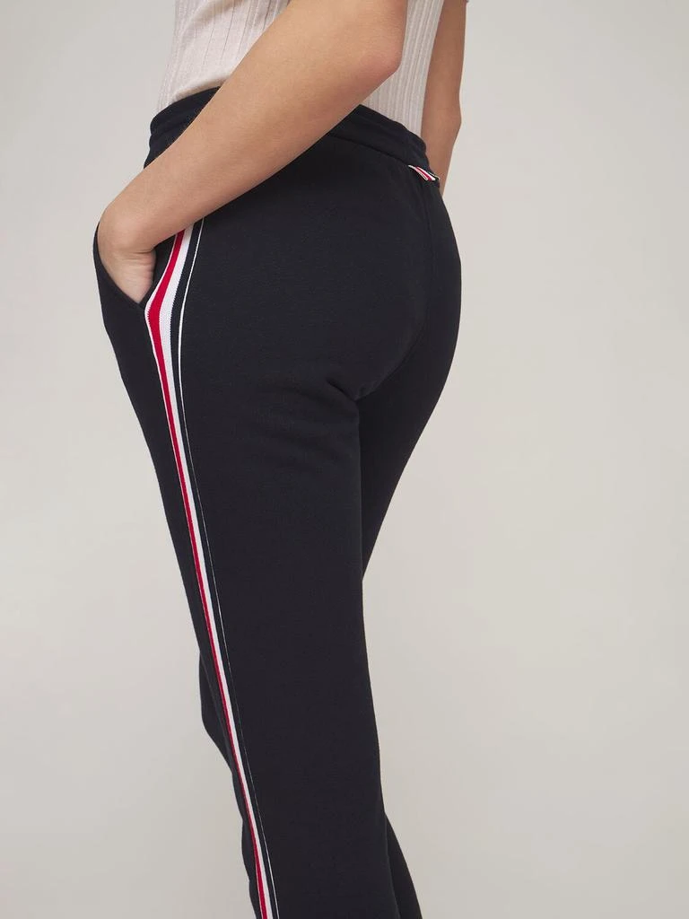 商品Thom Browne|Cotton Sweatpants W/ Logo Stripes,价格¥6109,第2张图片详细描述