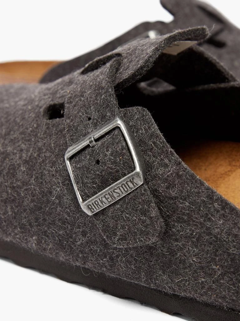 Boston buckled wool-felt clogs 商品