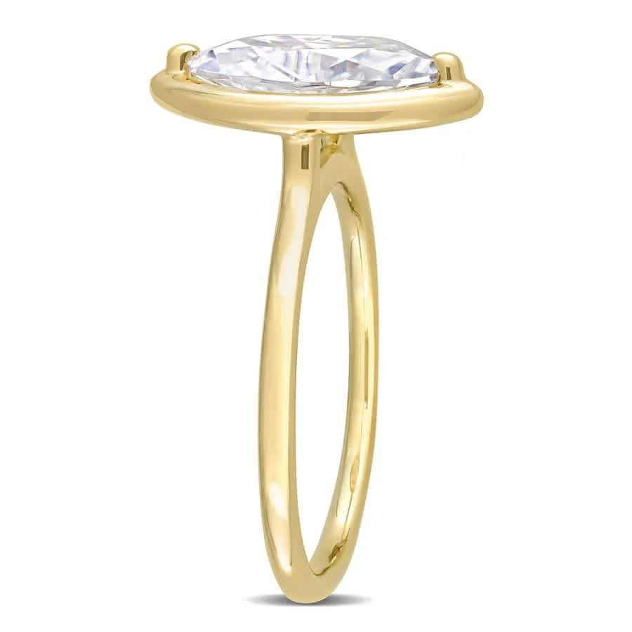 商品Amour|1 1/2 CT TGW Created Moissanite-White Fashion Ring 10k Yellow Gold,价格¥2518,第2张图片详细描述
