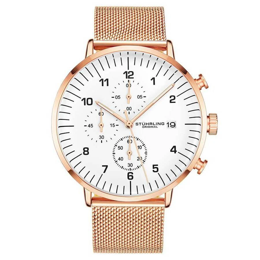 商品Stuhrling Original|Monaco White Dial Men's Watch M15643,价格¥707,第1张图片