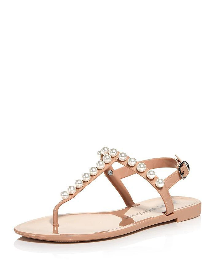 商品Stuart Weitzman|Women's Goldie Embellished Jelly Sandals,价格¥678,第1张图片