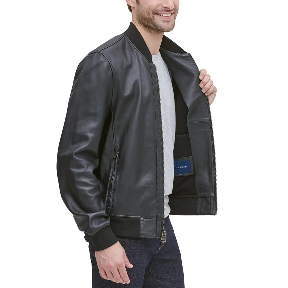 商品Cole Haan|Men's Leather Jacket,价格¥5624,第1张图片