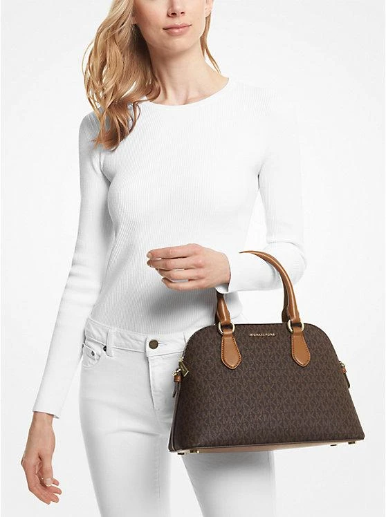 商品Michael Kors|Veronica Medium Logo Dome Satchel,价格¥823,第3张图片详细描述