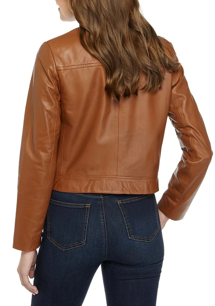 商品Michael Kors|Women's Leather Moto Jacket,价格¥736,第2张图片详细描述