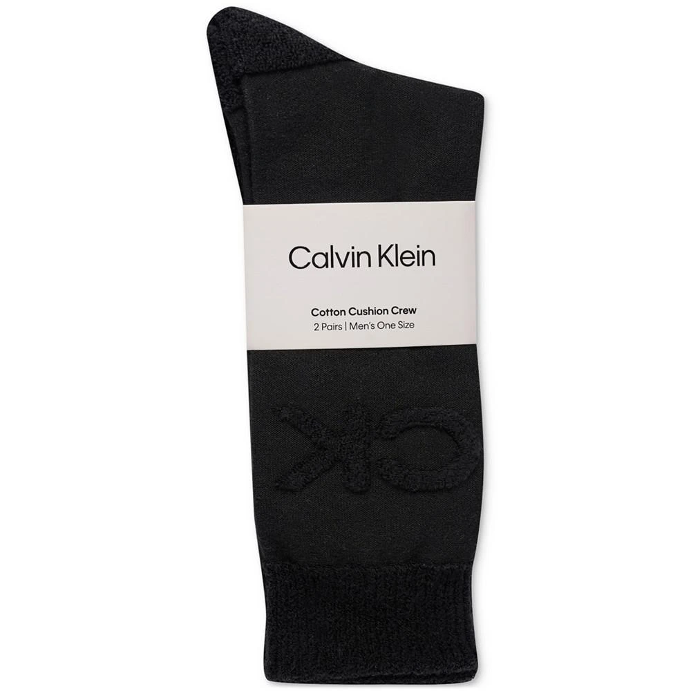 商品Calvin Klein|Men's 2-Pk. Reverse Terry Crew Socks,价格¥132,第2张图片详细描述