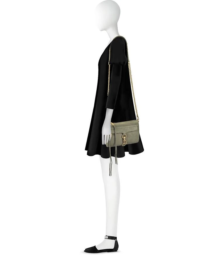 商品Rebecca Minkoff|橄榄绿色正绒面革迷你M.A.C. 斜挎包,价格¥1096,第3张图片详细描述