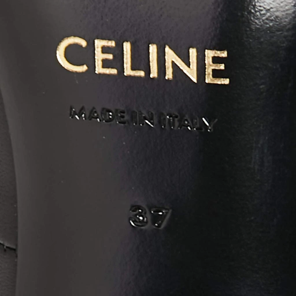 Celine Black Leather Pointed Toe Pumps Size 37 商品