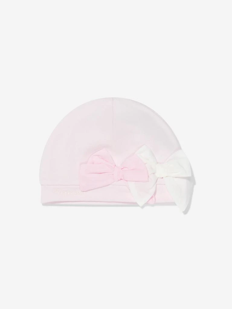 商品MONNALISA|Monnalisa Pink Baby Girls Bow Pull On Hat,价格¥368,第1张图片