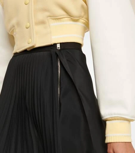 商品Givenchy|不对称褶裥绉纱中长半身裙,价格¥7235,第4张图片详细描述
