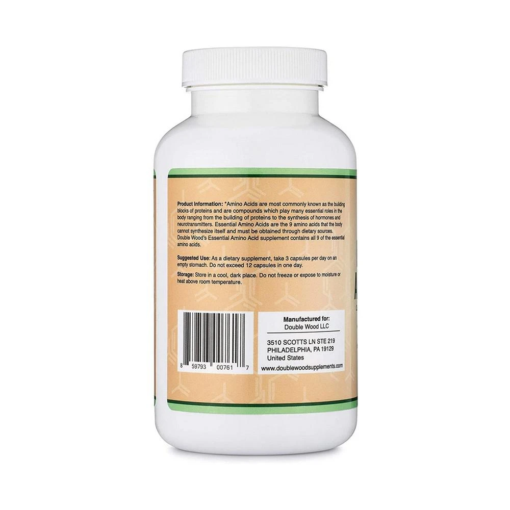 商品Double Wood Supplements|Essential Amino Acids - 225 capsules,价格¥149,第2张图片详细描述