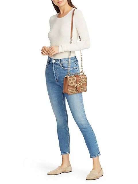 商品Michael Kors|Greenwich Monogram Jacquard Crossbody Bag,价格¥1122,第2张图片详细描述