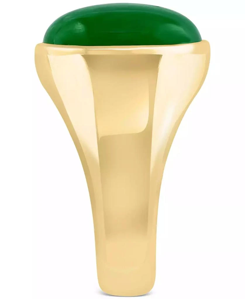 商品Effy|EFFY® Men's Dyed Jade Ring in 14k Gold-Plated Sterling Silver,价格¥1565,第4张图片详细描述