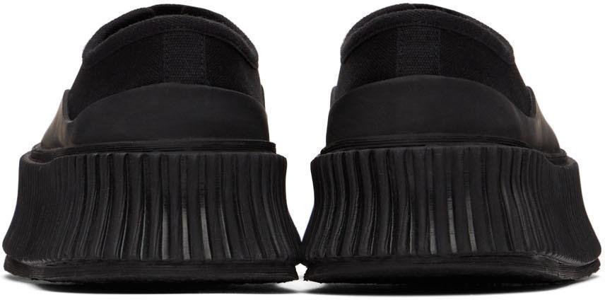 商品Jil Sander|Black Canvas Platform Sneakers,价格¥4827,第6张图片详细描述